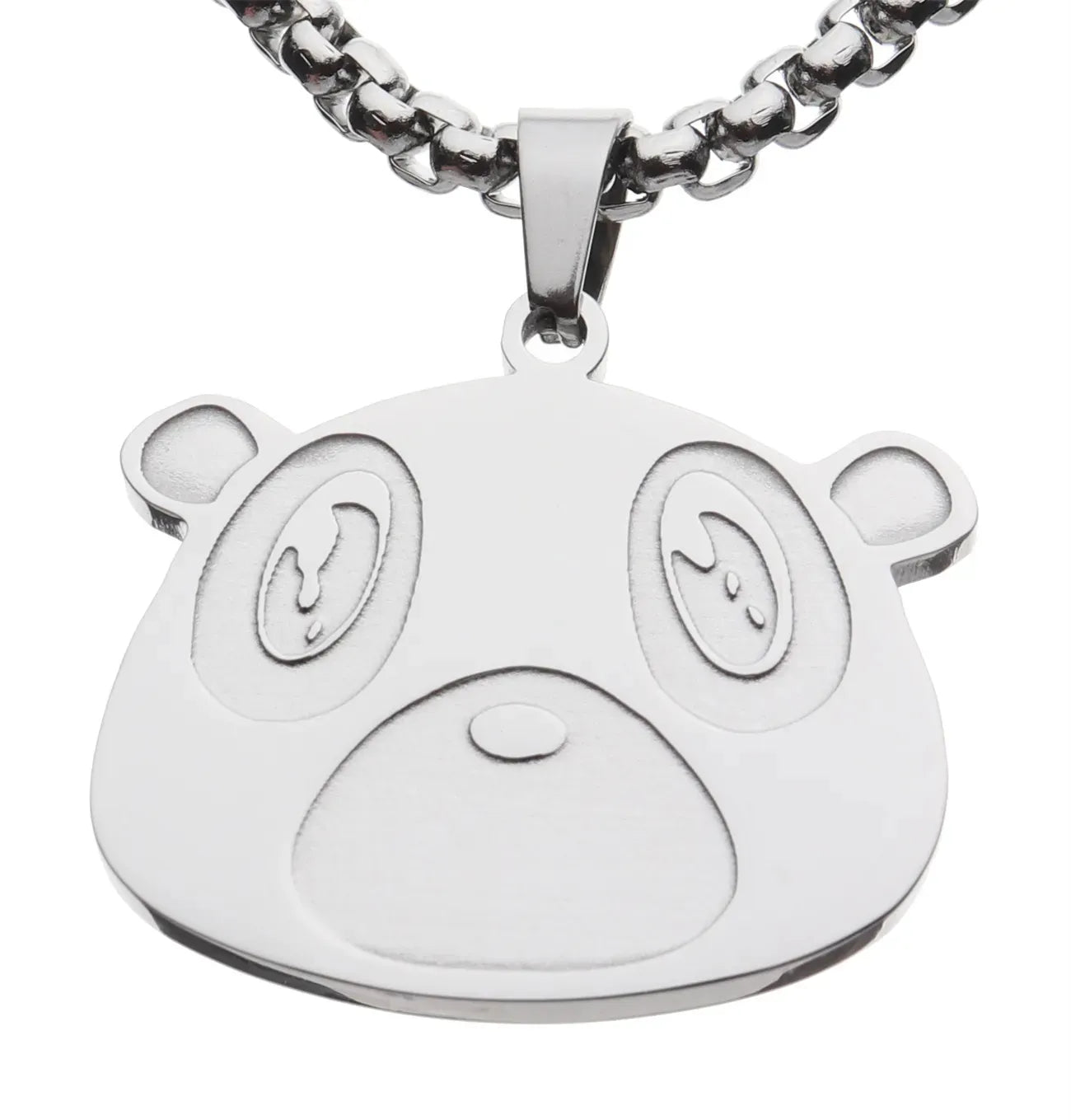 Kanye Bear  SILVER Chain.